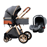 Baby Stroller Manufacturer - EN1888 3 in 1 Foldable Black