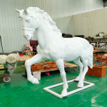 Sculpture Manufacturer - Fiberglass Horse Carriage