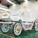Wedding Carriage Manufacturer - White Cinderella Pumpkin