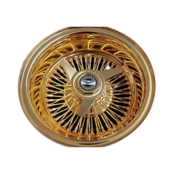 Wire Wheel Factory - 13x7 14x7 Gold Chrome Spokes