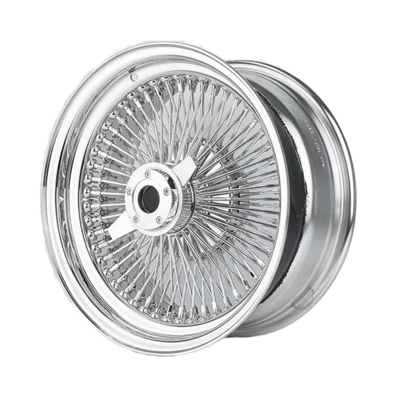 Wire Wheel Manufacturer - Chrome Gold Center Custom
