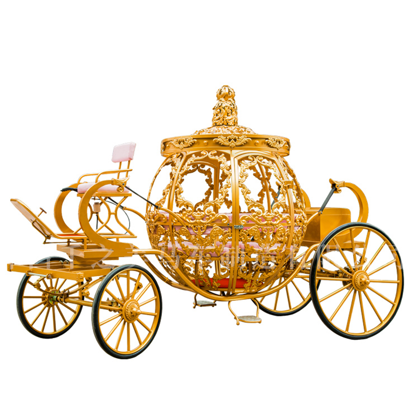 Cinderella Carriage Manufacturer - All Gold Sculpture