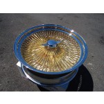 Wire Wheel Supplier - Triple Gold Chrome 100 Spokes