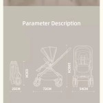 Baby Stroller Factory - Compact Comfortable Linen PU Foldable