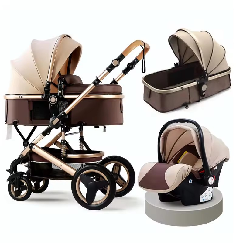 Baby Stroller Manufacturer - 3-in-1 High Landscape Folding Shock-proof