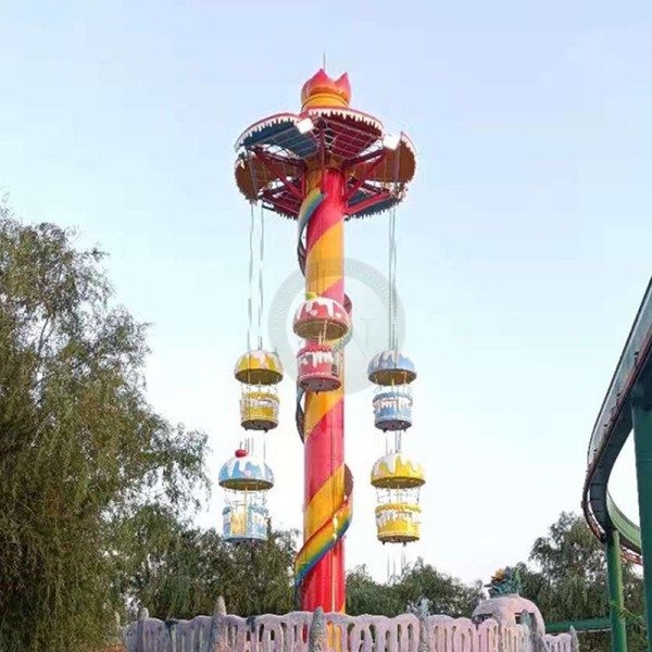 Swing Tower Factory - Rotating Flyer Thrill Park Ride