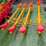 Seesaw Manufacturer - Plastic Animal Three Seats Seesaw