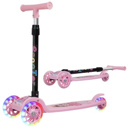 Children Scooter Manufacturer - Foldable 3 Wheel LED Scooter