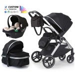 Baby Travel System Factory - Luxury 3 in 1 Carriage Pram