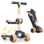 Kick Scooter Factory - 3 Wheel Music Light Scooter for Kids