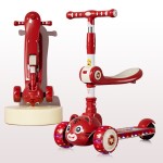 Kick Scooter Manufacturer - 2 in 1 Flash PU LED Scooter