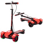 Kick Scooter Manufacturer - 3 Wheel Flash PU LED Scooter