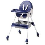 Baby High Chair Manufacturer - Silent Wheels Foldable Feeding