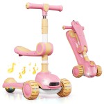 Kick Scooter Factory - 3 Wheel Music Light Scooter for Kids