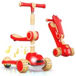 Kick Scooter Factory - 3 Wheel Music Light Scooter for Kids