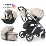 Baby Travel System Factory - Luxury 3 in 1 Carriage Pram