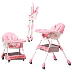 Baby High Chair Manufacturer - Silent Wheels Foldable Feeding
