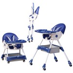 Baby High Chair Manufacturer - Silent Wheels Foldable Feeding