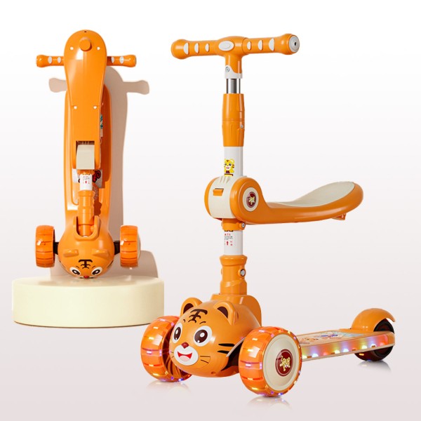 Kick Scooter Manufacturer - 2 in 1 Flash PU LED Scooter