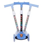 Kick Scooter Manufacturer - PU 3 Wheel Folding LED Scooter