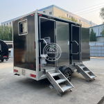 Mobile Bathroom Manufacturer - 2 Stall Shower Trailer