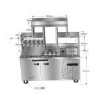 Stainless Steel Counter Factory - Milk Tea Bar Refrigerator