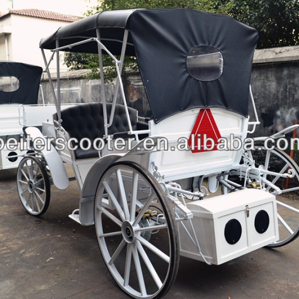 Horse Carriage Manufacturer - White Wedding Carriage