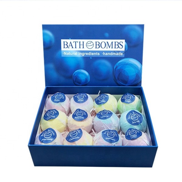 Customized Private Label Natural Organic Vegan Aromatherapy Fizzy Bath Bomb Gift Set for Woman