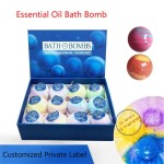 Private Label Best Selling 100% Natural 100 Gram 6 Pcs 12 Pcs Luxury Bath Bombs Organic Fizzy Bath Bomb Gift Set