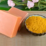 Customized Regular Size Vegan Ayurvedic Savon Tumeric Whitening Dark Spot Remover Acne Hand Made Turmeric Soap