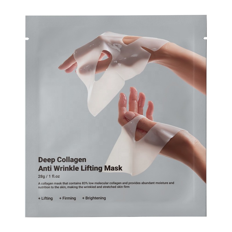 Private Label Face Mask Sheet Brightening Anti Wrinkle Moisturizing Bio-collagen Face Mask for All Skin Types