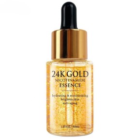 Customized Private Label Face Serum Anti-wrinkle Anti-aging Brightening Skin 30ml 24k Gold Serum