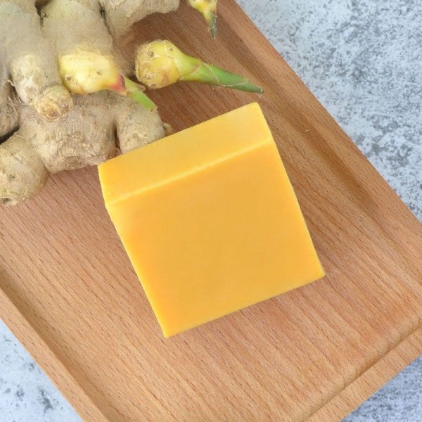 Customized Regular Size Vegan Ayurvedic Savon Tumeric Whitening Dark Spot Remover Acne Hand Made Turmeric Soap