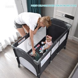 Luxury Baby Bed Factory - OEM Custom Adjustable Crib