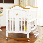 Baby Furniture Manufacturer - Multifunction Wooden Bed Rocking