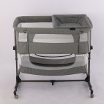 Portable Crib Manufacturer - Foldable Grey Mosquito Net