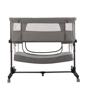 Portable Crib Manufacturer - Foldable Grey Mosquito Net
