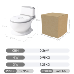 Baby Toilet Factory - Cartoon Simulated Flushing PU Cushion