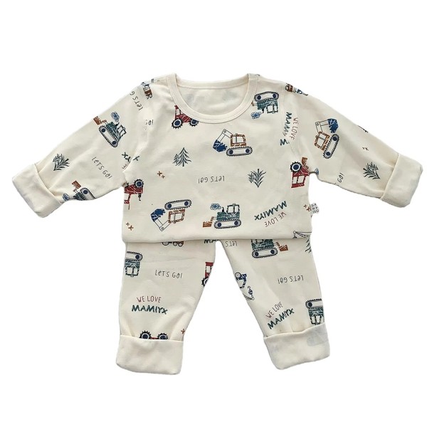 Baby Clothing Manufacturer - 2 PCS Long Sleeve Cotton Spandex