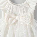 Wedding Dress Factory - Fashionable Puffy Laced Bow