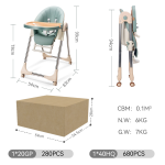 Baby Food Chair Factory - Foldable Modern Design Metal