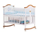 Baby Furniture Manufacturer - Multifunction Wooden Bed Rocking