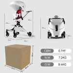 Baby Stroller Factory - 4-Wheel Foldable High View