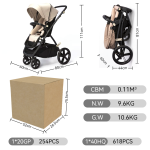Baby Stroller Factory - New Design Large Space Compact