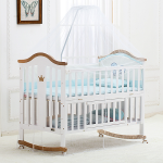 Baby Furniture Manufacturer - Multifunction Wooden Bed Rocking