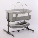 Portable Crib Manufacturer - Foldable Grey Mosquito Net