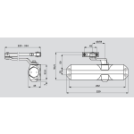 Door Closer Manufacturer - TS68 Overhead Glass Door Closer