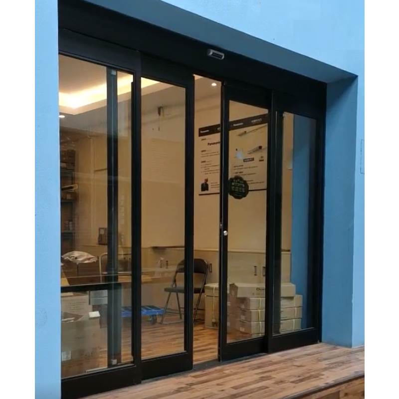 Sliding Door System Factory - Black Framed Glass Sliding Door