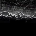 Led Ceiling Drapes Factory - S Shape Wedding Curtain Decor