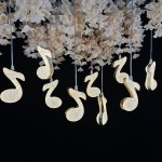 Daffodil Chandelier Manufacturer - Ginkgo Leaves LED Light